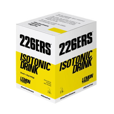 BOX ISOTONIC DRINK 226ers - saszetka jednoporcjowa (20 sztuk), proszek, o smaku cytryn